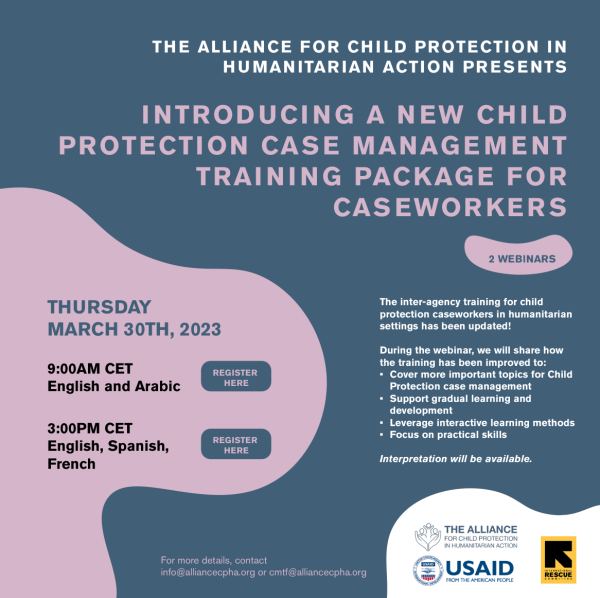 Webinar | Launch Of Child Protection Case Management Training Package ...